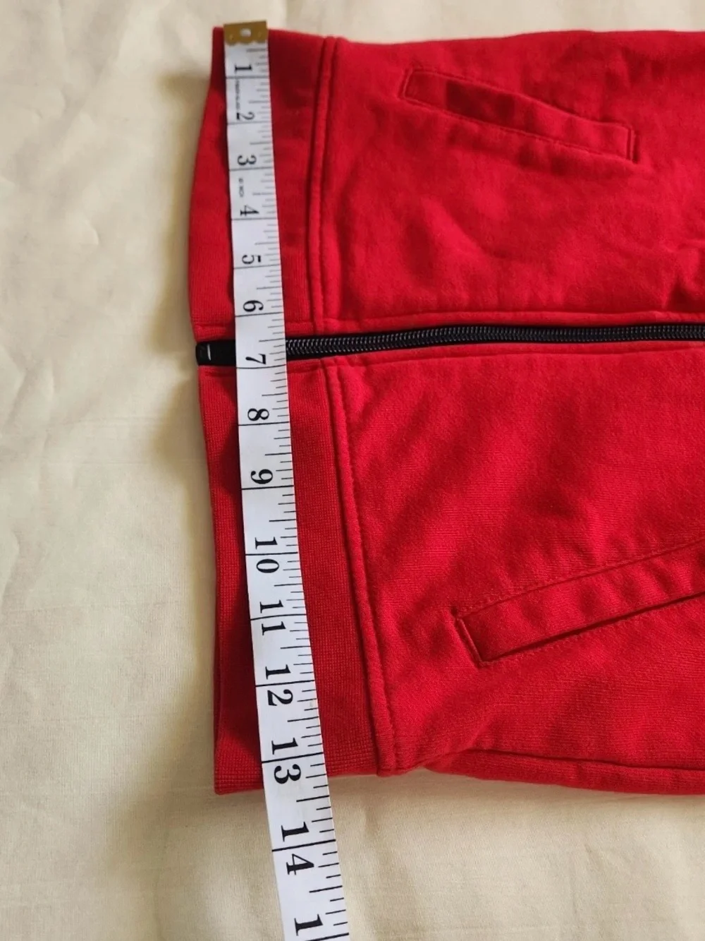 Wonder Nation Boys XS 4-5 Brilliant Red Zip Up Track Jacket Lightning Bolt
